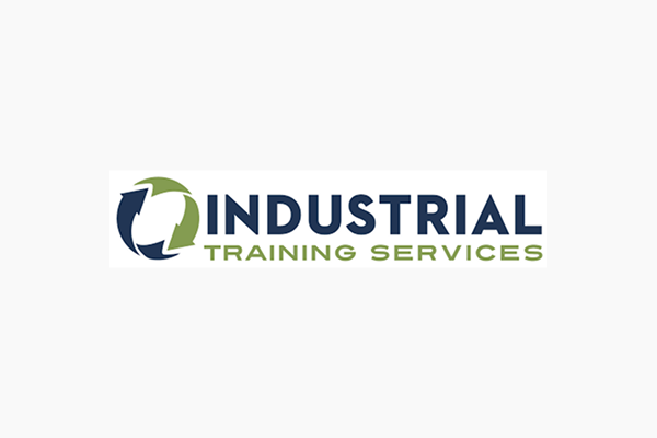 Industrial Training Services logo with arrows.